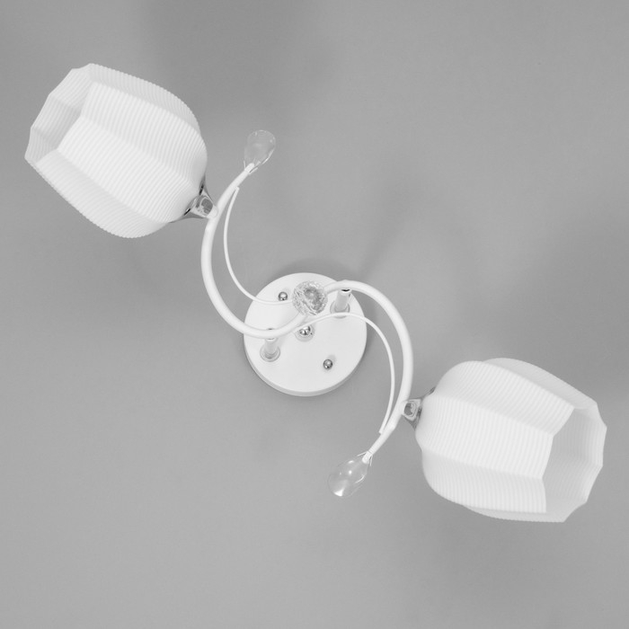 Люстра Люстра "Зарина" 2хЕ27 40Вт белый 54х27х24см BayerLux