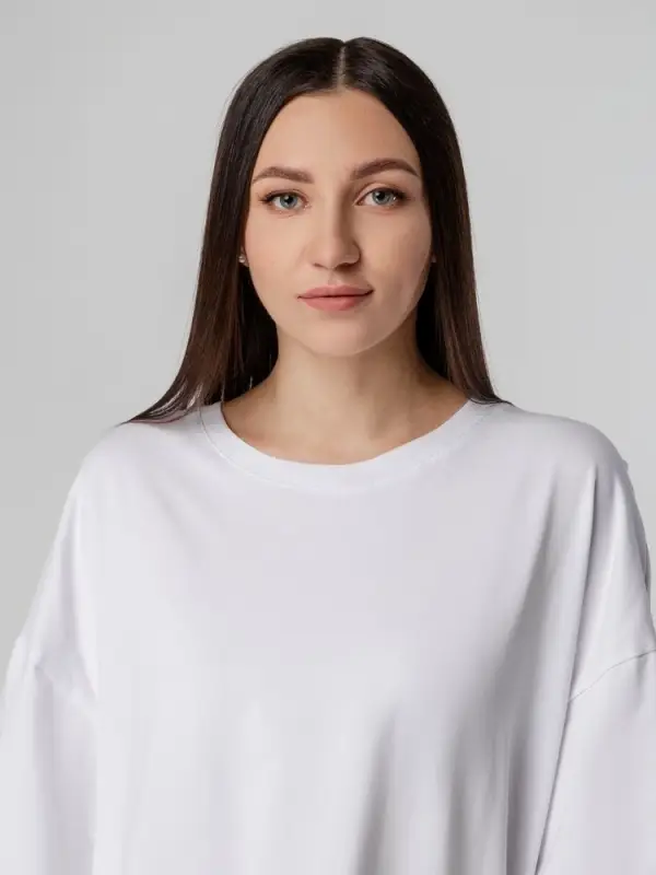 Футболка унисекс оверсайз Crosstown, белая, размер S Футболка унисекс оверсайз Crosstown, белая, размер S