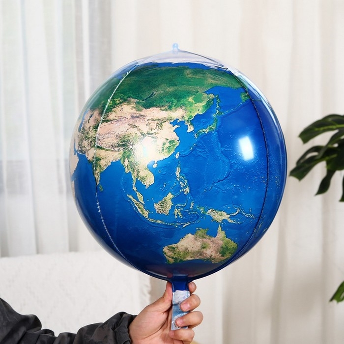 Шар фольгированный 24" &laquo;Земной шар&raquo;, 3D сфера