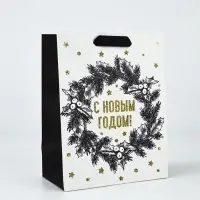 Набор пакетов &laquo;Новый год&raquo;, 3 шт,  18 &times; 23 &times; 9 см