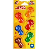 Мелки восковые 6цв Луч Кроха. Морковки, фигурные