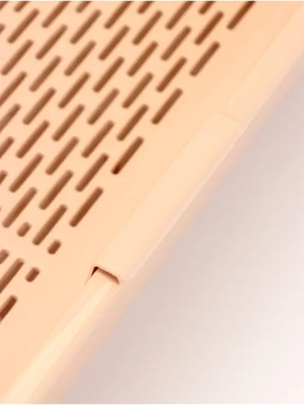 Туалет для кошек &laquo;Марсель&raquo;, 50&times;34.5&times;12 с, глубокий, с сеткой, полипропилен, бежевый