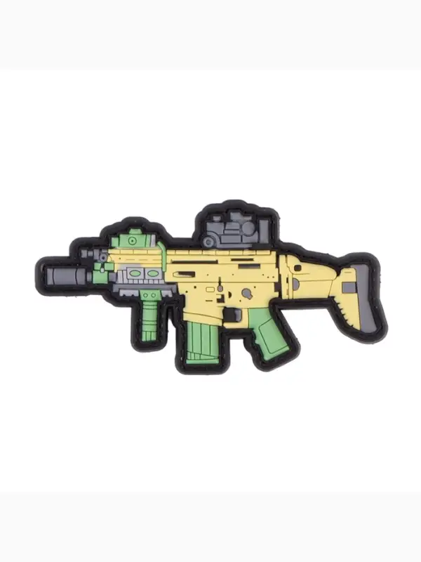 Шеврон на одежду &laquo;Автомат SCAR&raquo;, на липучке, 10&times;5 см, разноцветный