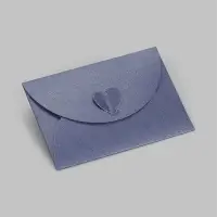 Конверт подарочный для сертификата, 10.5&times;7.2 см, перламутр, синий