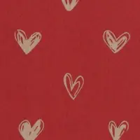 Бумага упаковочная крафтовая &laquo;Сердечки&raquo;, красная, 50&times;70 см