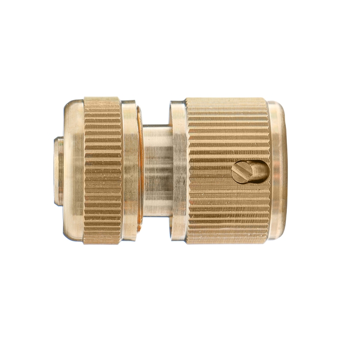 Коннектор, 1/2 Коннектор, 1/2" (12 мм), быстросъёмное соединение, латунь, Greengo