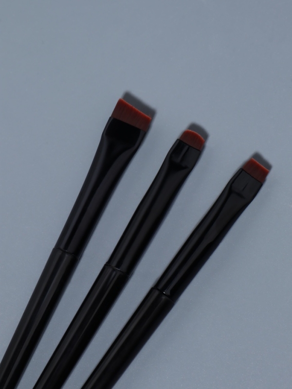 Набор кистей для макияжа, 3 предмета, чёрный Набор кистей для макияжа, 3 предмета, чёрный