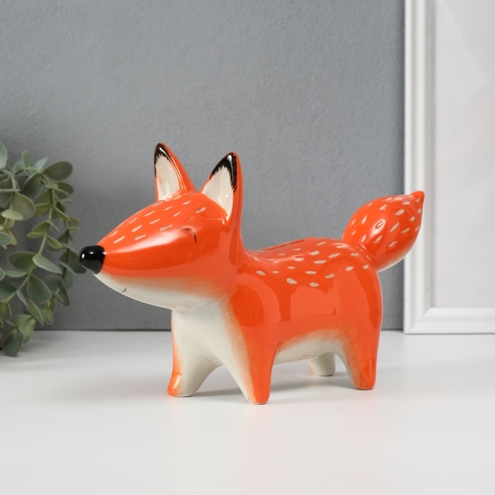 Копилка керамика  Копилка керамика "Рыжая лисичка" 26,5х7,7х14,9 см