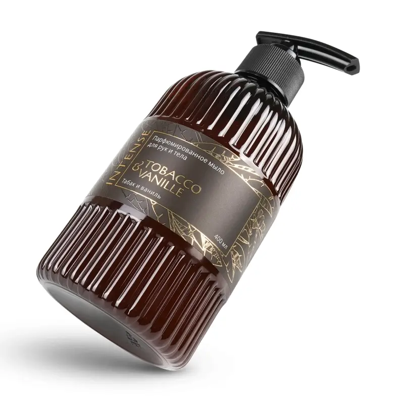 Жидкое мыло парфюм. Intense "Tobacco&vanilla/Табак и ваниль" 400 мл. с дозатором Clean&Green CG8513