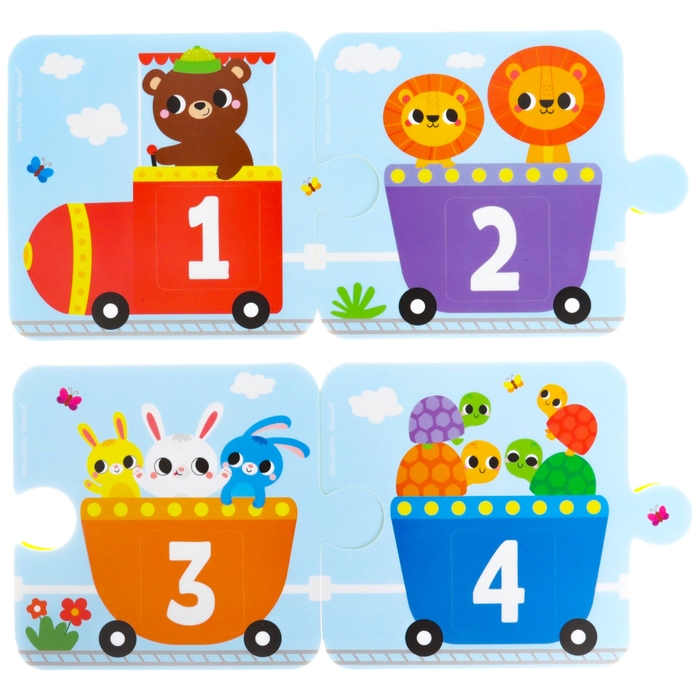 Мягкий пазл для малышей &laquo;Счёт и цвет&raquo;, 20 деталей, Крошка Я