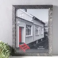 Фоторамка пластик 30х40 см "Гедеон" чёрный с золотом 47х37х2 см