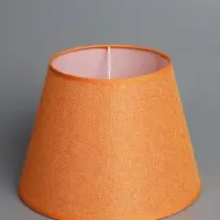 Абажур BayerLux &laquo;Кантри. Рогожка&raquo;, E27 или E14, цвет апельсин, 25&times;25&times;18 см