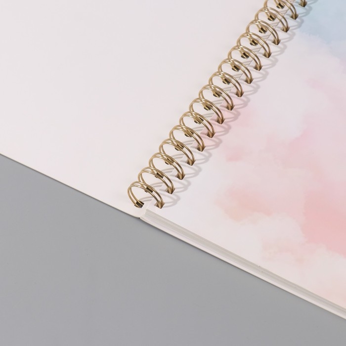 Фотоальбом на спирали 20 листов  Фотоальбом на спирали 20 листов "Облака" объёмный элемент + 4 вкладки 24х24 см