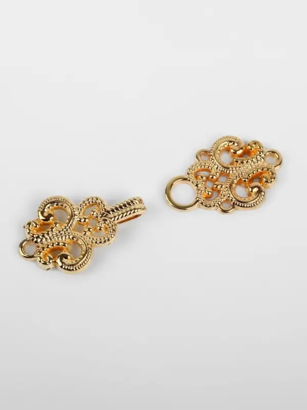 Декоративная застёжка, 4.5&times;1.5 см, цвет золотой