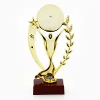 Кубок под нанесение, наградная фигура, золото, подставка пластик, 17.5&times;9.5&times;6.5 см
