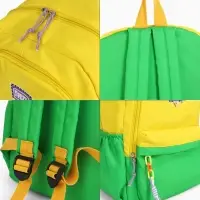 Рюкзак молодёжный на молнии, с карманами, двухцветный, 31&times;15&times;46 см, жёлтый