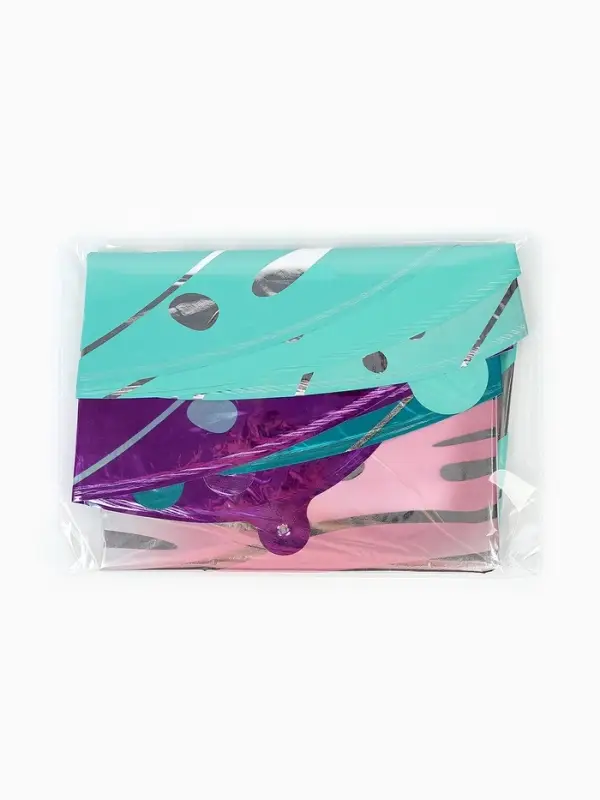 Воздушные шары фольгированные, &laquo;Разноцветные бабочки&raquo;, набор  3 шт