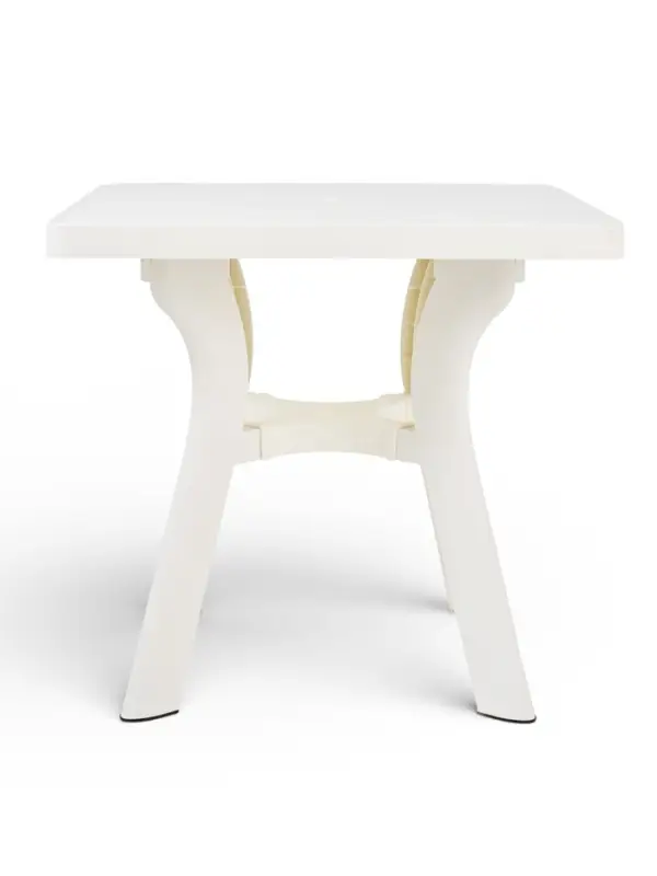 Стол садовый &laquo;Атлант&raquo;, 80&times;80&times;76.5 см, квадратный, пластиковый, белый