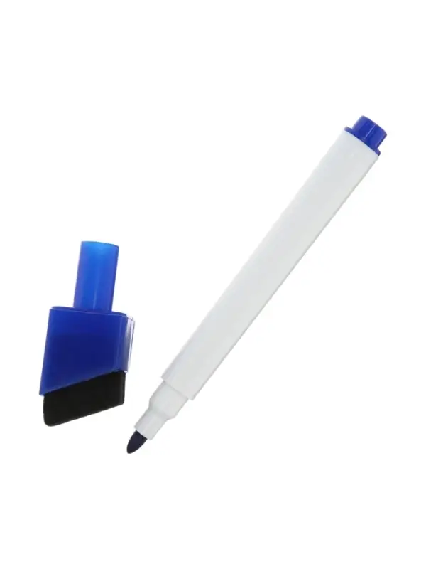 Маркеры на водной основе со стиралкой и магнитом, набор &mdash; 4 шт., синие