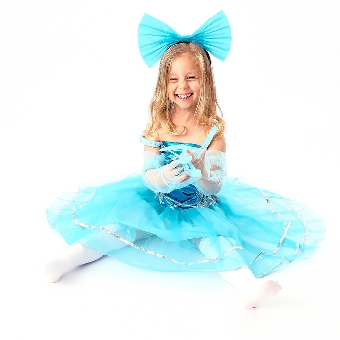 Карнавальный костюм  Карнавальный костюм "Милая Мальвина" рост 104-134 см, платье, перчатки, гольфы, ободок