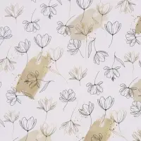 Бумага упаковочная &laquo;Цветочный нюд&raquo;, глянец, 70&times;50 см