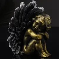 Фигурка полистоун «Ангел дремлет», 12×9.8×8 см