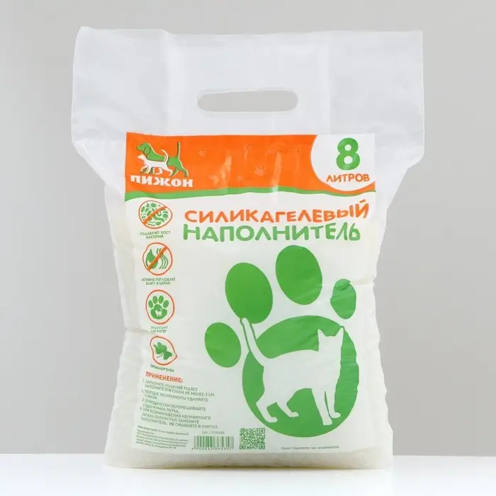 Наполнитель силикагелевый &laquo;Пижон&raquo;, 8 л