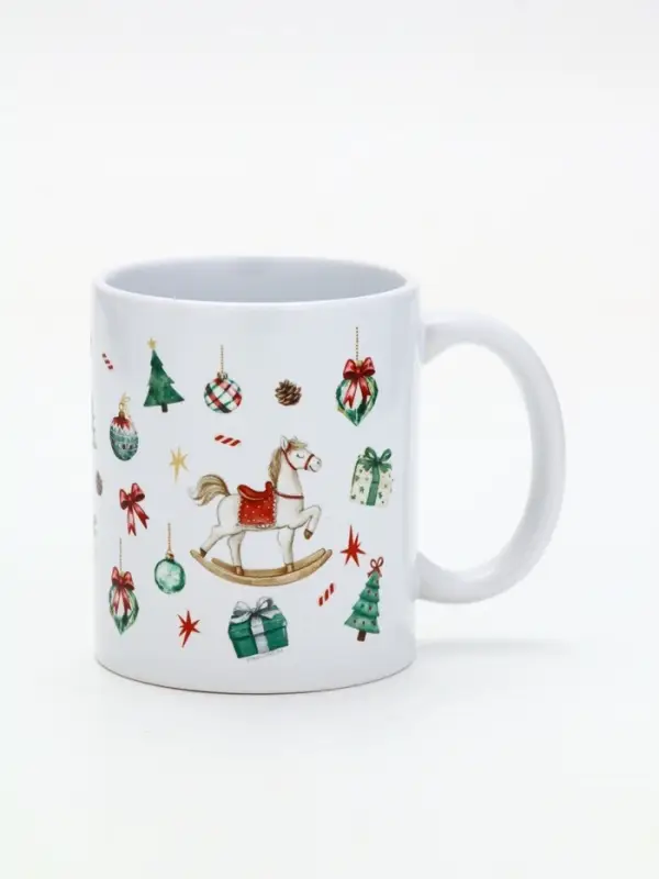 Кружка керамическая «Счастливого Нового года», паттерн, 320 мл Кружка керамическая «Счастливого Нового года», паттерн, 320 мл