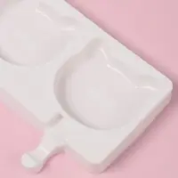 Форма для мороженого &laquo;Коты&raquo;, силикон, 38&times;14.5&times;2.5 см, 4 ячейки, МИКС