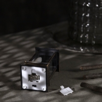 Светодиодная фигура «Бронзовый фонарь со свечками» 5.5 × 13 × 5.5 см, пластик, батарейки AG13х3 (в комплекте), свечение тёплое белое