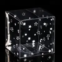 Складная прозрачная коробка из PVC, для упаковки подарков, «Звездопад», 7×7×7 см