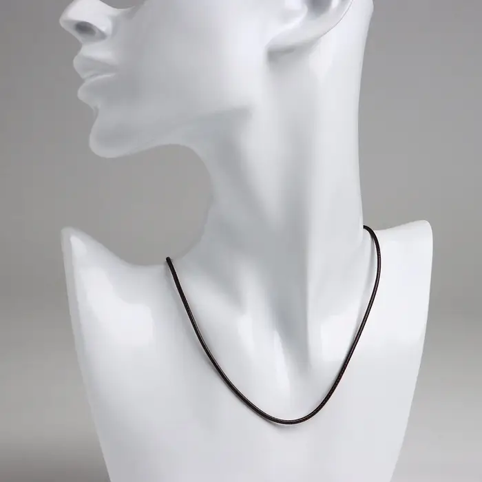 Шнурок нейлоновый d=1.5 мм, 43 см с удлинителем, коричневый Шнурок нейлоновый d=1.5 мм, 43 см с удлинителем, коричневый