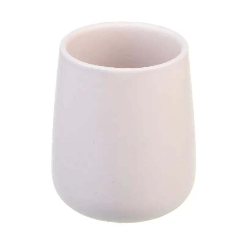 VETTA Стакан для ванной комнаты, 400 мл, 10,4x9x9 см, керамика, "Космос", бежевый