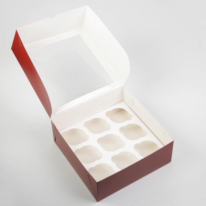 Коробка для капкейков «Magic moment», 25 х 25 х 10см