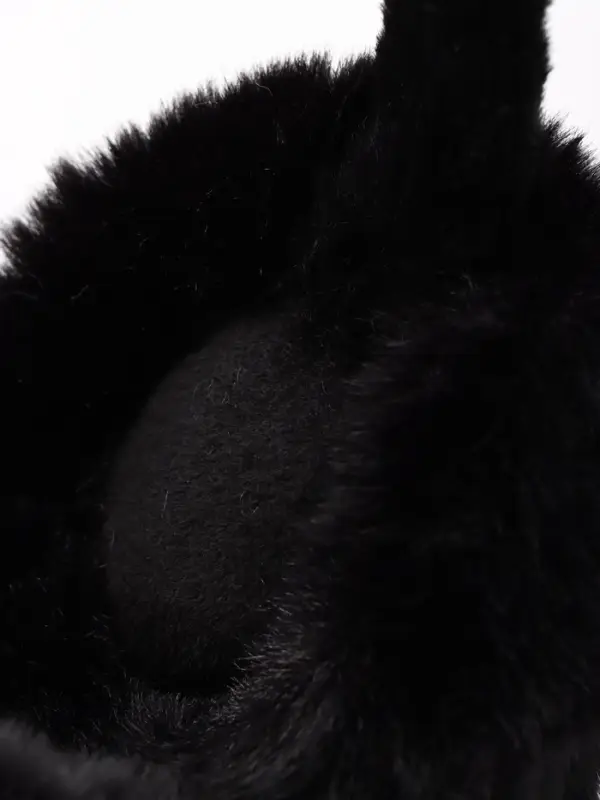 Меховые наушники складные женские MINAKU, чёрные, размер 54-58 Меховые наушники складные женские MINAKU, чёрные, размер 54-58