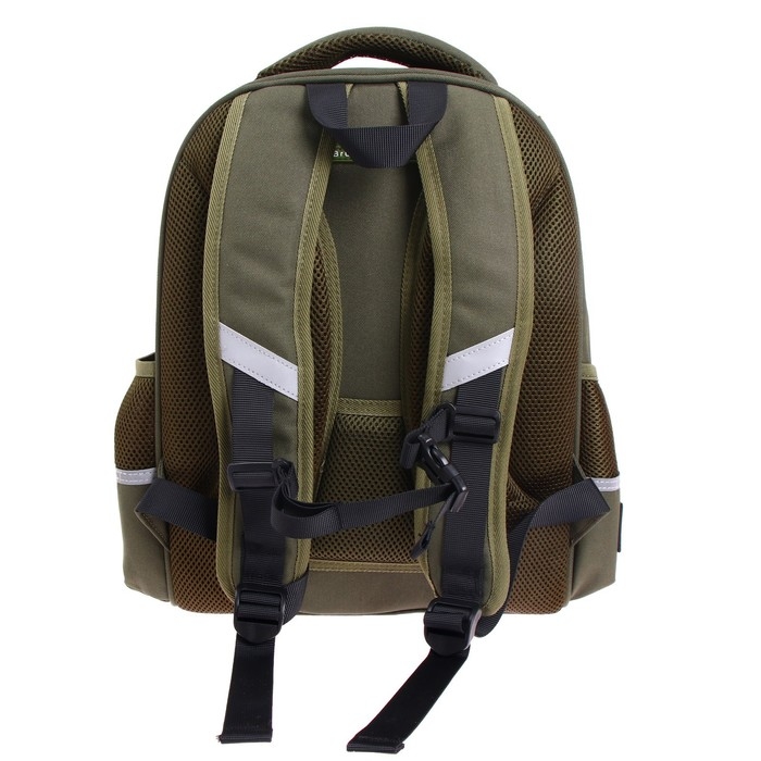 Рюкзак каркасный 38 х 30 х 20 см, + пенал, Bruno Visconti Рюкзак каркасный 38 х 30 х 20 см, + пенал, Bruno Visconti "Внимание"