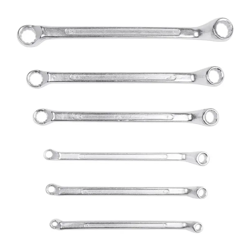 Набор ключей гаечных накидных изогнутых на держателе (6-17 мм) (6 предметов) JT KJ2N6P