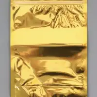 Пакет дой-пак, матовый, золотой, с прозрачной стенкой,20&times;30&times;8 см