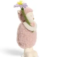 Фигурка декоративная &laquo;Барашек в розовой шубке, с цветком&raquo;, 5&times;4.5&times;11 см