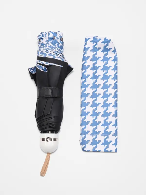 Зонт механический &laquo;Лапка&raquo;, эпонж, 4 сложения, 8 спиц, R=49/56 см, d=98 см, МИКС