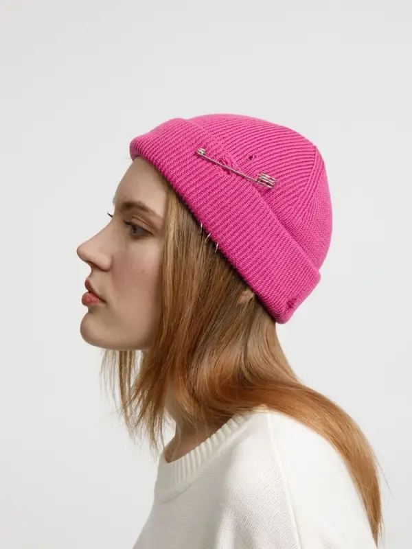 Шапка Pricker, розовая (малиновая)