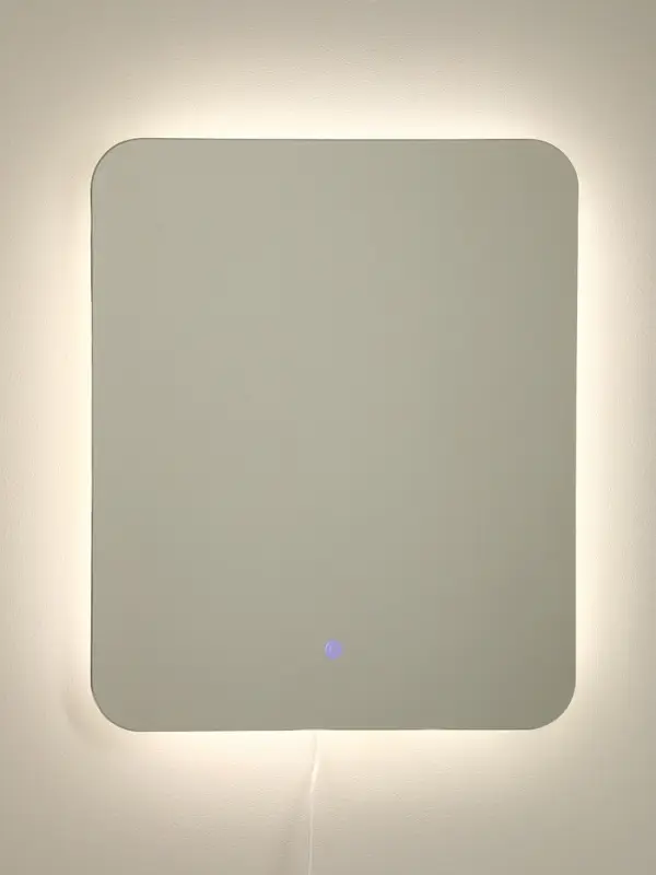 Зеркало интерьерное настенное «Рубин» прямоугольное, с LED-подсветкой, сенсорное, 50х60 см