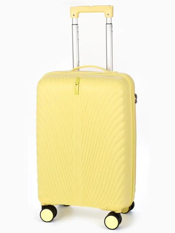 Чемодан на колёсах, 20", кодовый замок, 36&times;21&times;55 см, жёлтый