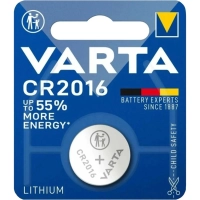 Батарейка Varta ELECTRONICS CR2016 BL1 Lithium 3V (6016) (6016101401)