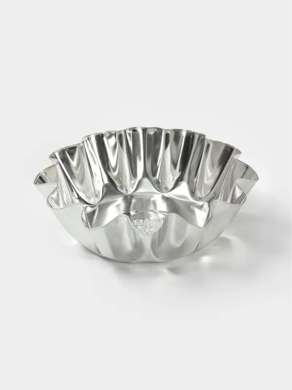 Форма для выпечки ромовой бабы, d=11.1 см, h=3.6 см, жесть, серебристая