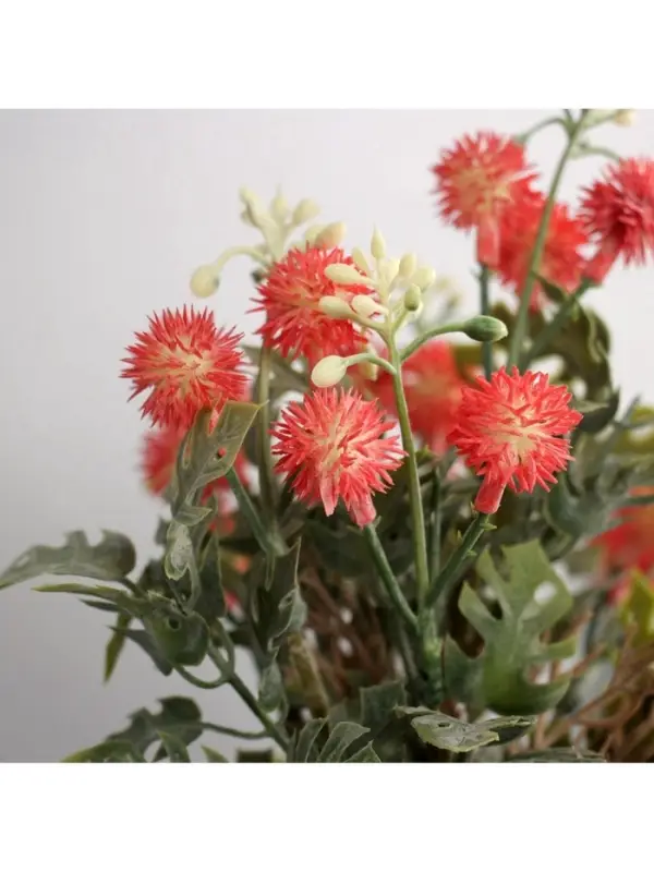 Искусственный цветок в горшке &laquo;Синеголовник экстра&raquo;, 9&times;21 см, МИКС