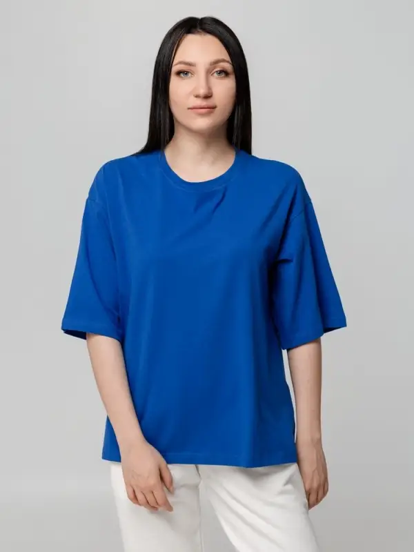 Футболка унисекс оверсайз Street Vibes, ярко-синяя, размер XS/S Футболка унисекс оверсайз Street Vibes, ярко-синяя, размер XS/S