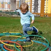 Обруч, диаметр 80 см, красный