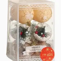 Ёлочные игрушки &laquo;Зимняя музыка&raquo;, шары новогодние, d=6 см, набор 12 шт., ёлочка, золото