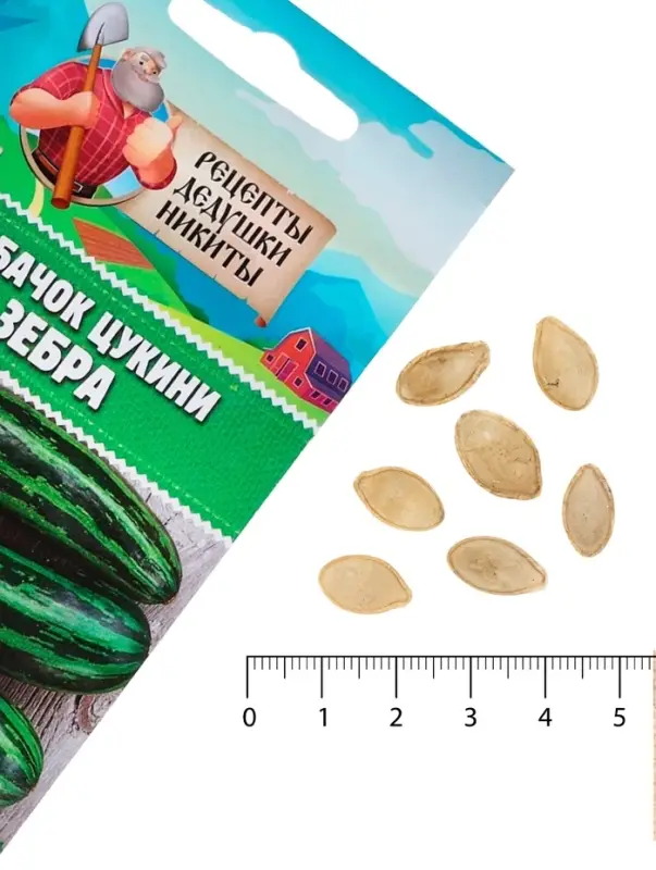 Семена Кабачок цукини  Семена Кабачок цукини "Зебра", 2 г